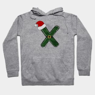 Letter X - Christmas Letter Hoodie
